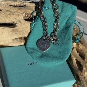 Authentic Tiffany & Co. Return to Tiffany Heart Tag Charm Bracelet